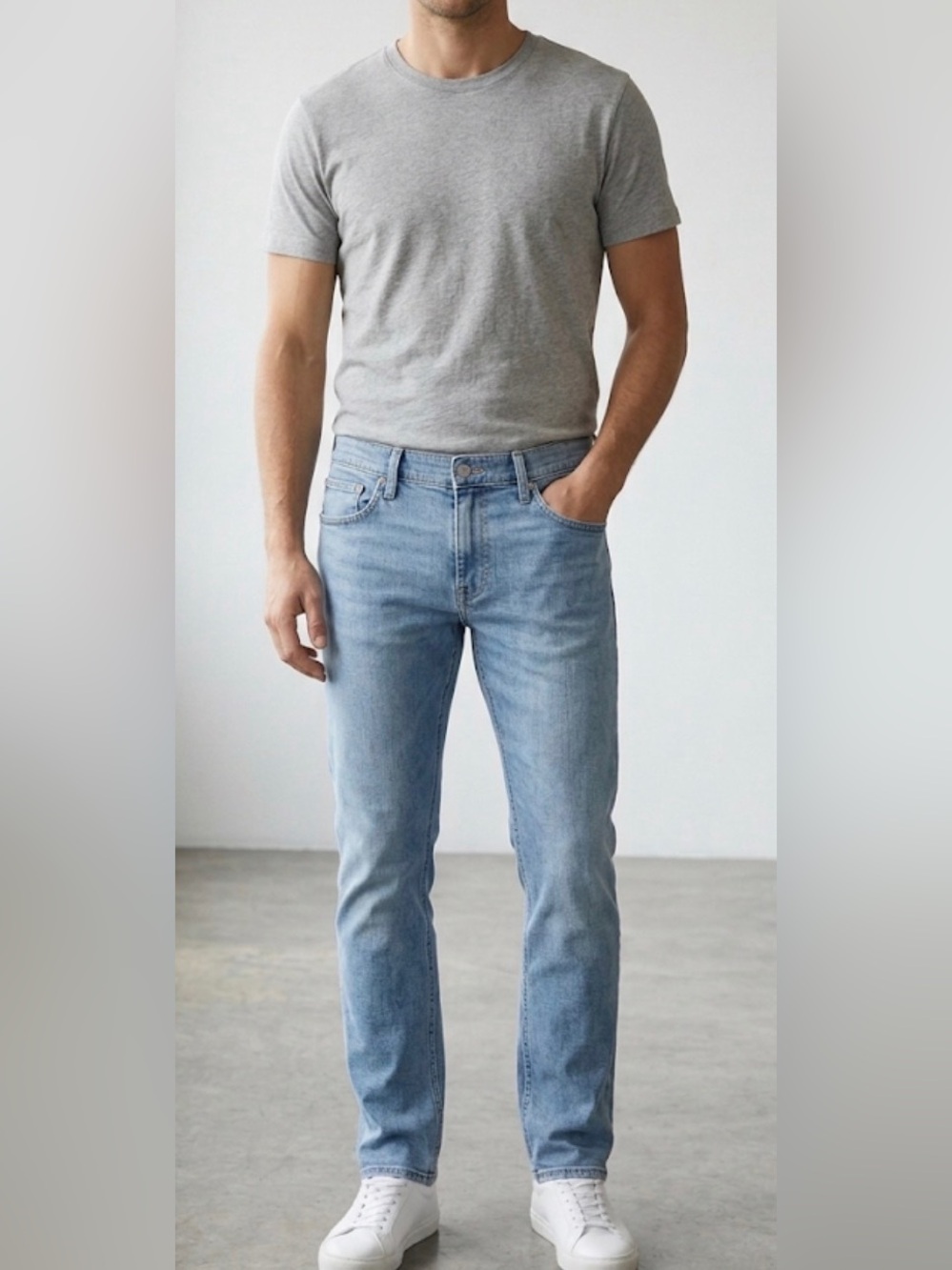 Calvin Klein Mens Slim Straight Jeans